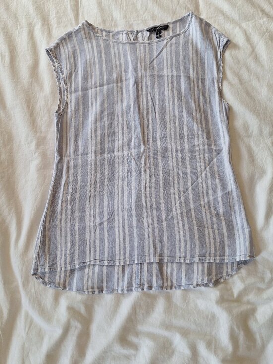 Banana Republic Tops - Banana republic beachy blue and white striped shirt